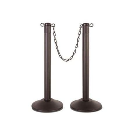 Accuform CHAIN STORAGE STANCHION POSTS BASE PRC442BKBK PRC442BKBK
